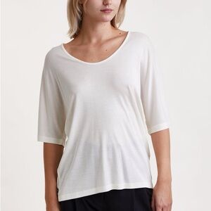 By Malene Birger Ribbed Top Cevina neutral minimal staple casual